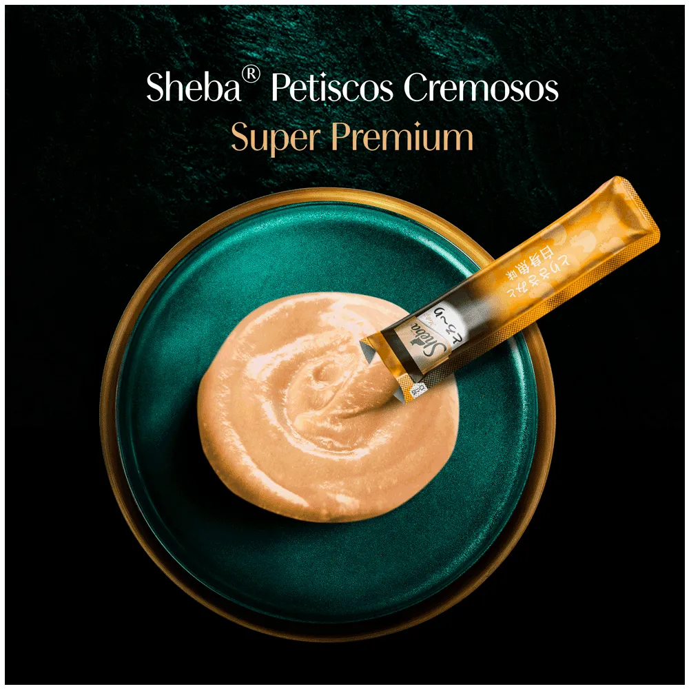 Petisco Sheba Cremoso para Gatos Frango e Frango com Peixe Branco — foto 5