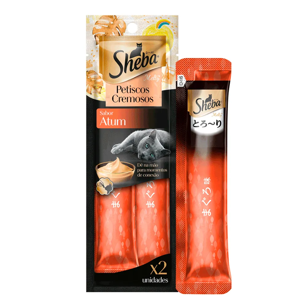 Petisco Sheba Cremoso para Gatos Adultos Atum — foto 2