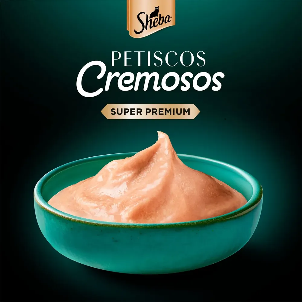 Petisco Sheba Cremoso para Gatos Adultos Frango e Salmão — foto 6