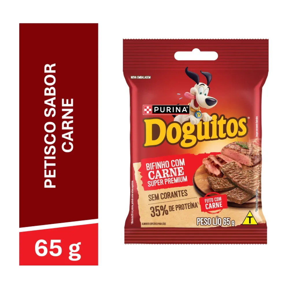 Petisco Cães Doguitos Rodízio Carne Purina — foto 2
