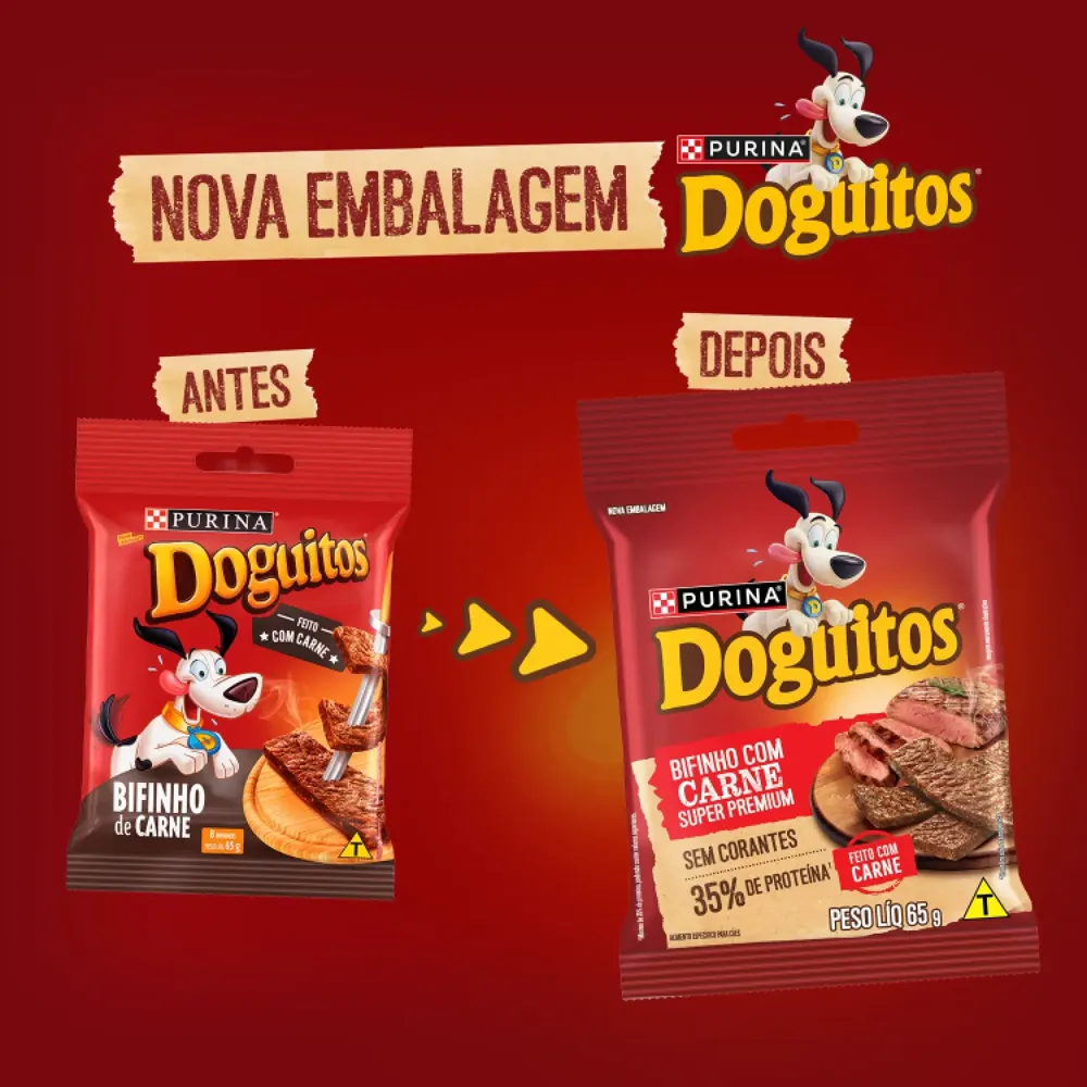 Petisco Cães Doguitos Rodízio Carne Purina — foto 3