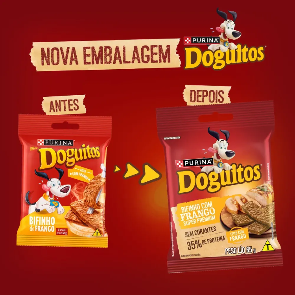 Petisco Cães Doguitos Rodízio Frango Purina — foto 4