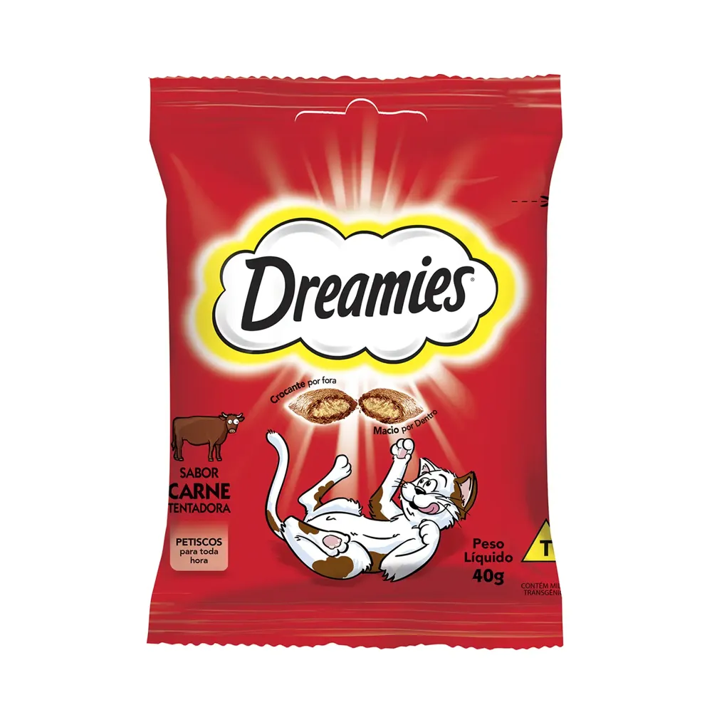 Petisco Dreamies para Gatos Adultos Carne Tentadora — foto 2