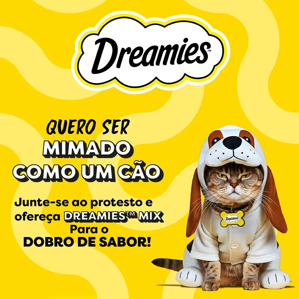 Petisco Dreamies Mix Carne e Frango Irresistível Gatos Adultos — foto 6