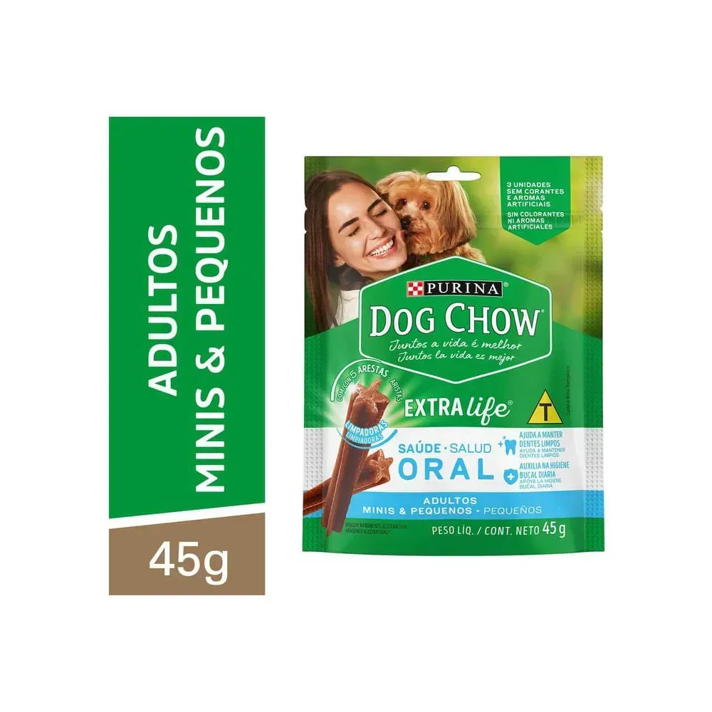 Petisco Dog Chow Extra Life Adultos Minis e Pequenos — foto 2