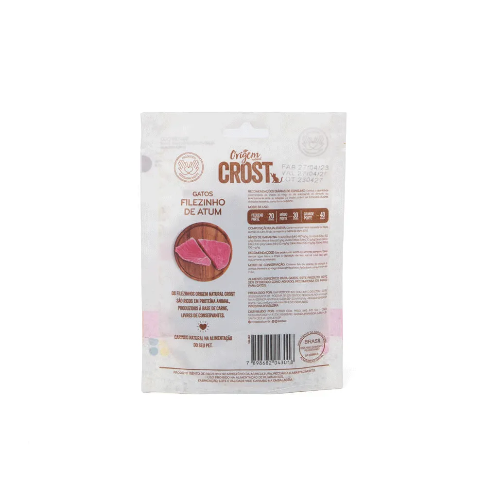 Petisco Gatos Origem Natural Crost Filezinho de Atum — foto 3