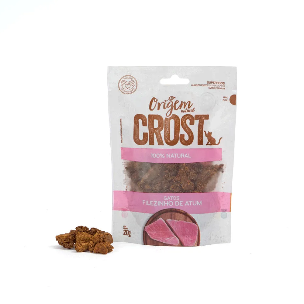 Petisco Gatos Origem Natural Crost Filezinho de Atum — foto 4