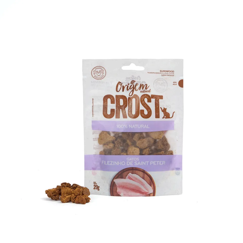 Petisco Gatos Origem Natural Crost Filezinho de Saint Peter — foto 4