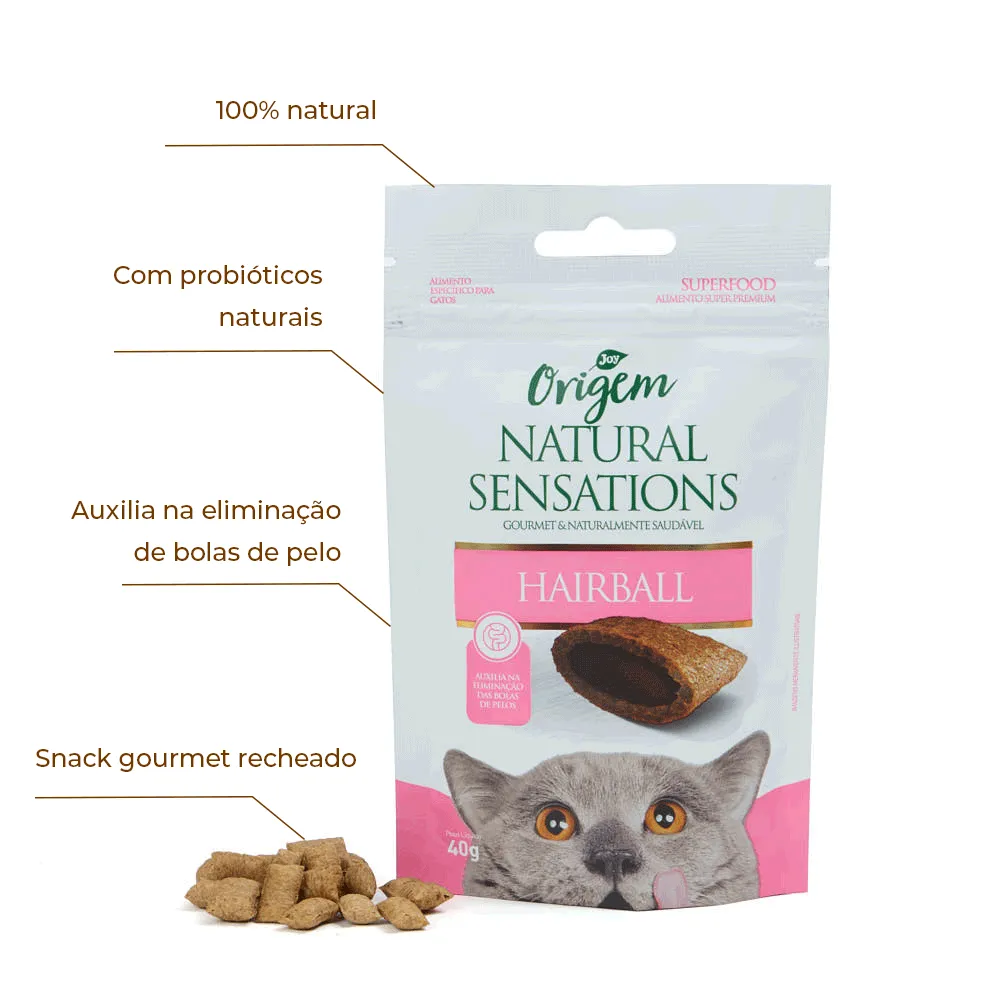 Petisco Gatos Origem Natural Sensations Hairball — foto 2