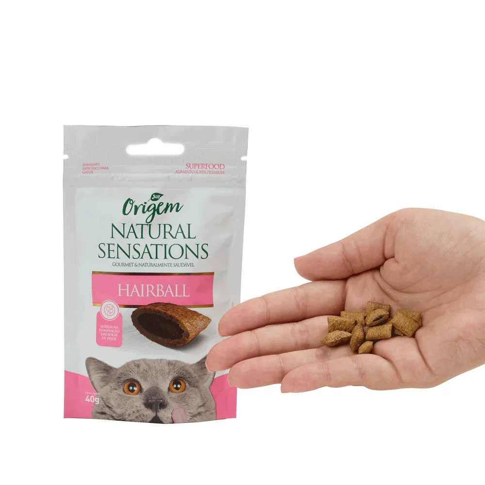 Petisco Gatos Origem Natural Sensations Hairball — foto 3