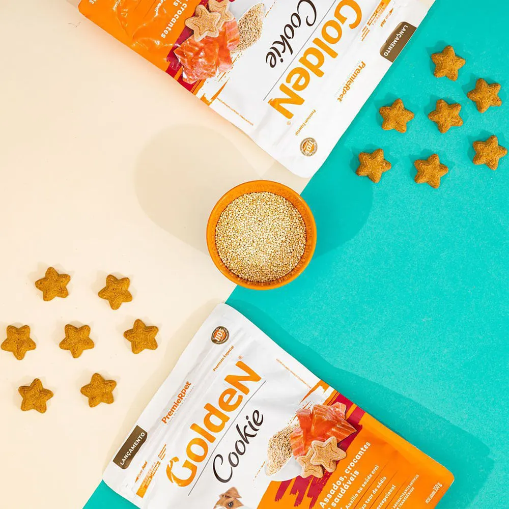 Cookie Golden Cães Adultos Porte Pequeno Salmão e Quinoa — foto 4