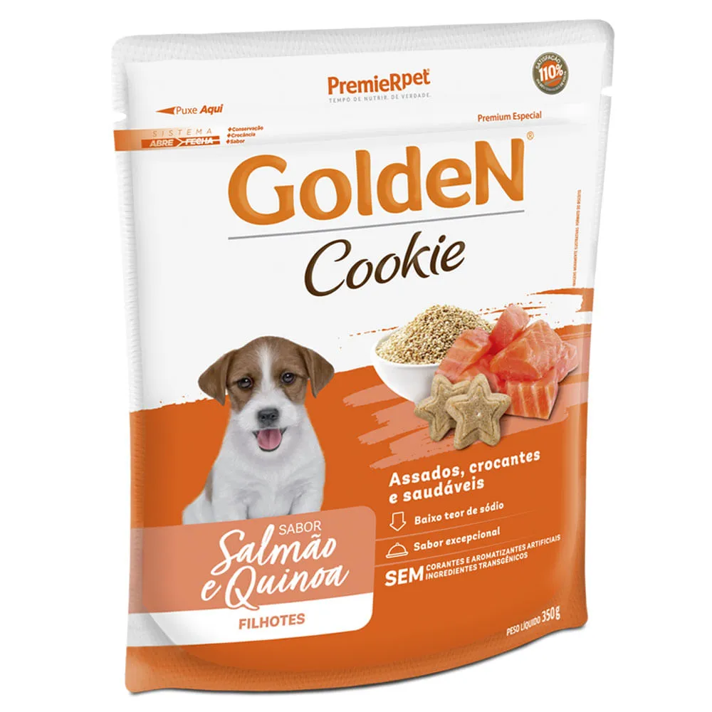 Cookie Golden Cães Filhotes Salmão e Quinoa — foto 2