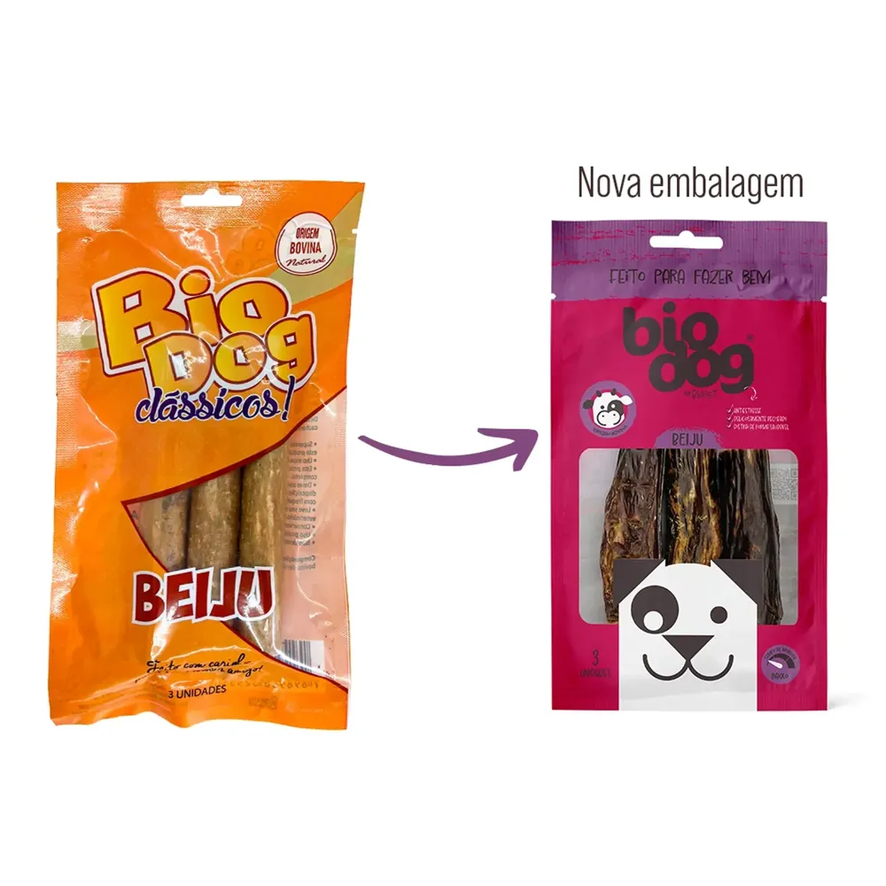 Petisco Beiju Mastigável Carne Biodog — foto 2