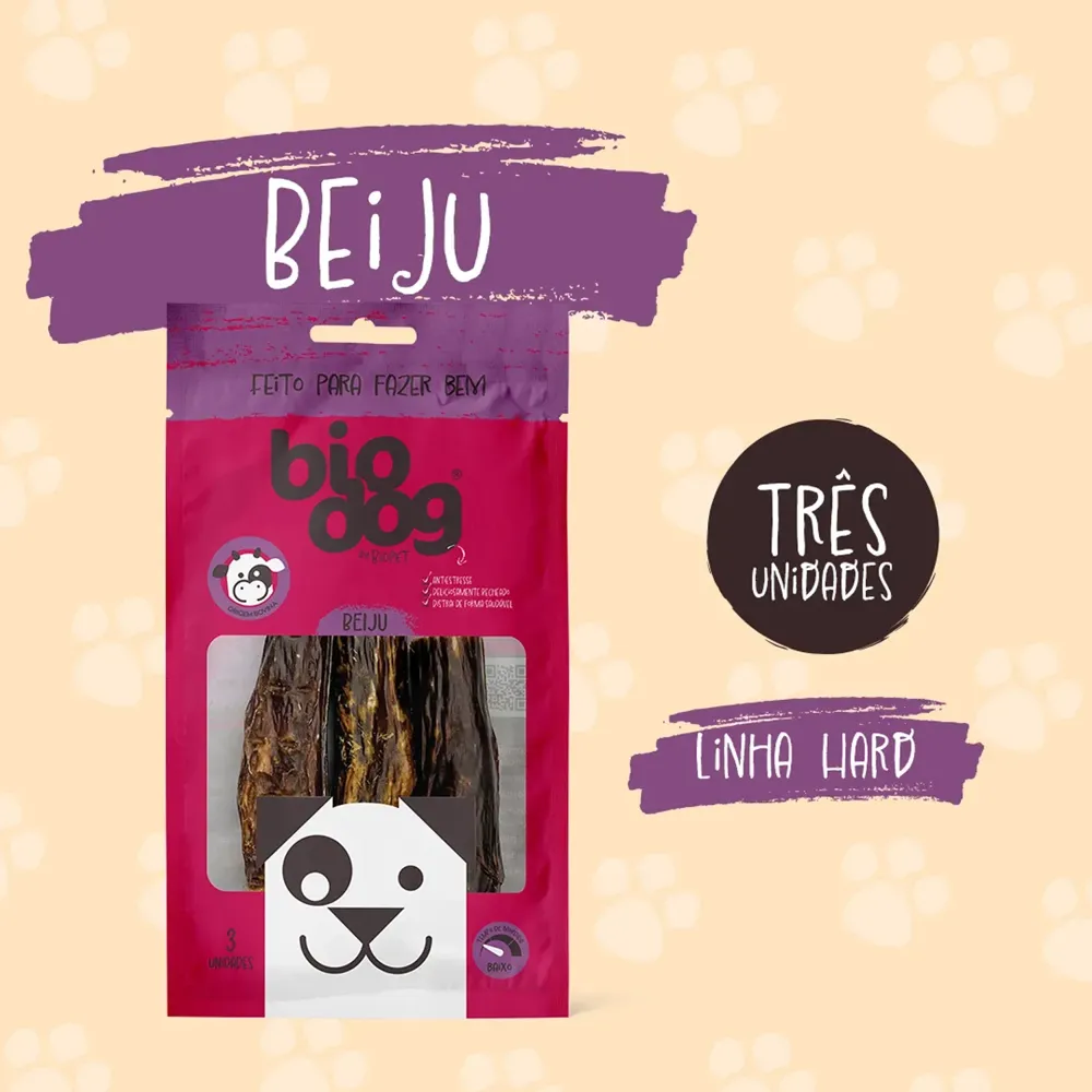 Petisco Beiju Mastigável Carne Biodog — foto 4