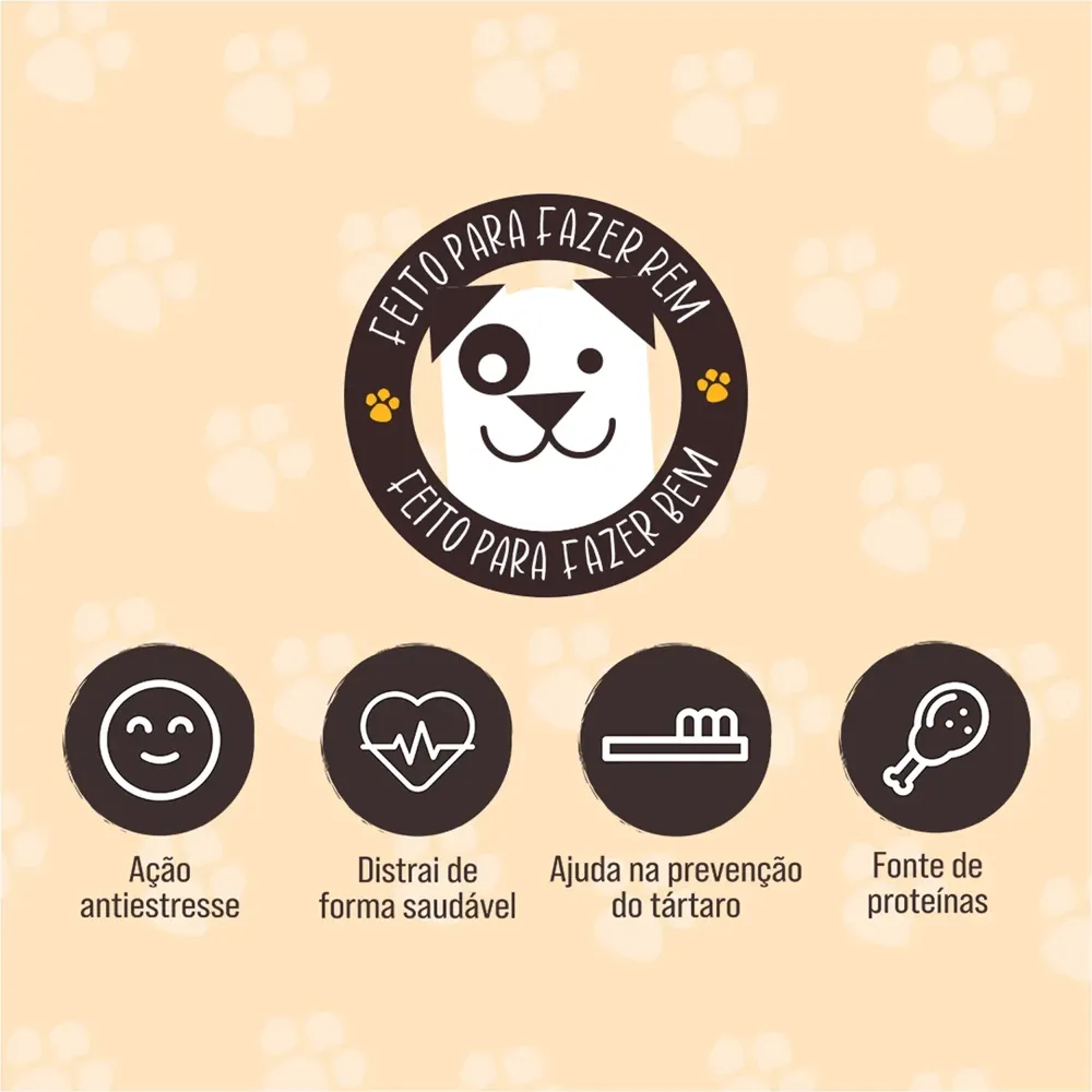 Petisco Beiju Mastigável Carne Biodog — foto 6
