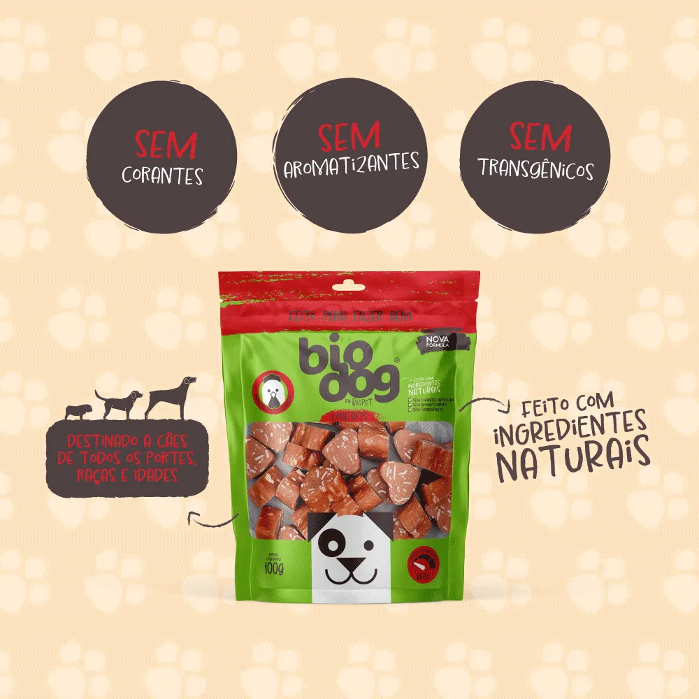 Petisco Love Bits Macio Frango e Peixe Biodog — foto 4