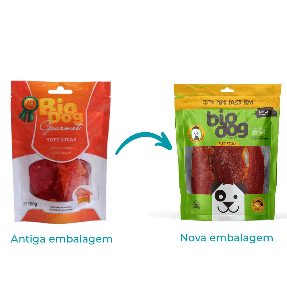Petisco Soft Steak Macio Frango Biodog — foto 2