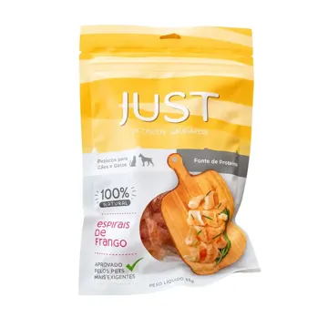 Petisco Just Espirais de Frango para Cães e Gatos