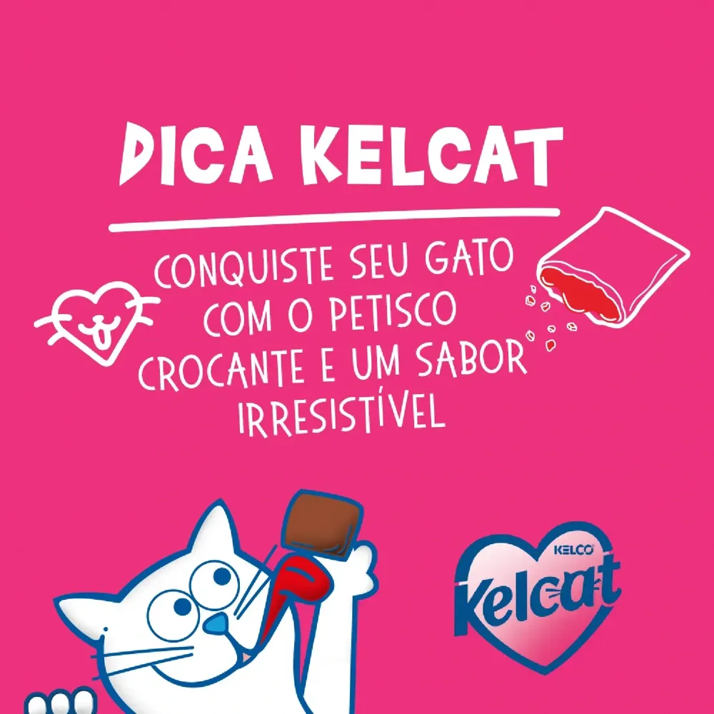 Petisco Kelcat Snack Carne para Gatos — foto 4