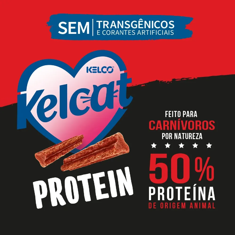 Petisco Kelcat Stick Protein Carne para Gatos — foto 3