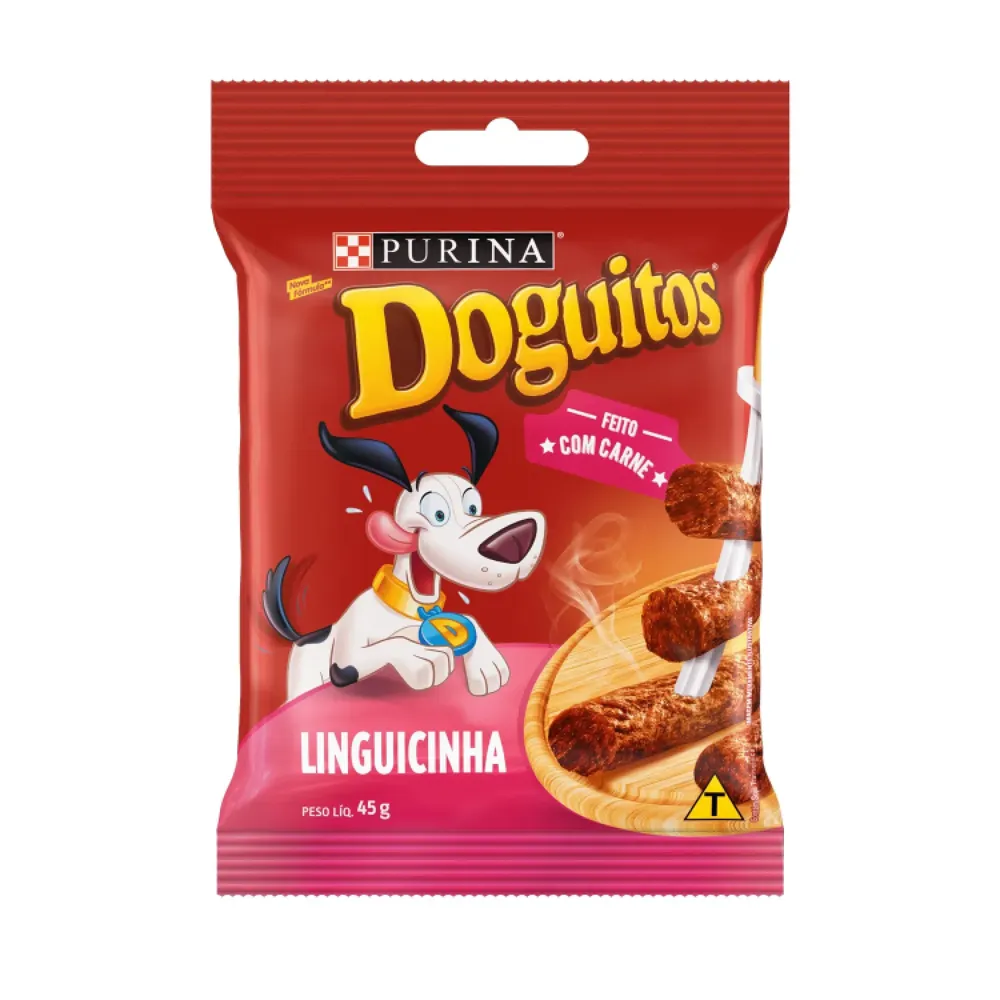 Petisco Cães Doguitos Rodízio Linguicinha Purina