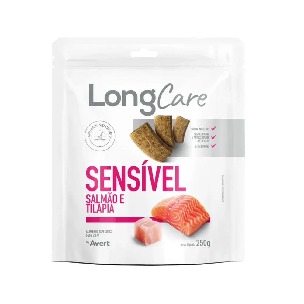 Petisco LongCare Sensível para Cães Adultos Salmão e Tilápia — foto 2