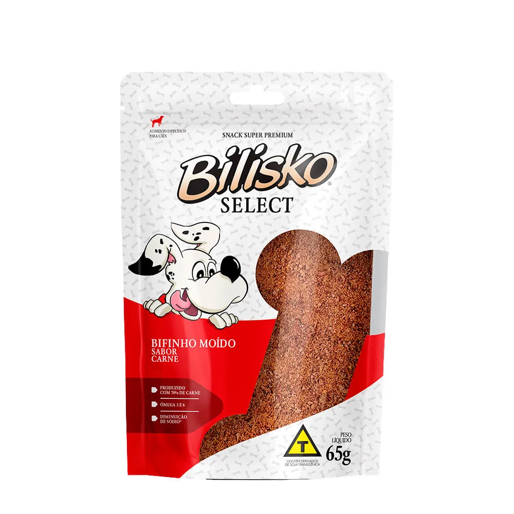 Petisco Moído Bilisko Cães Carne