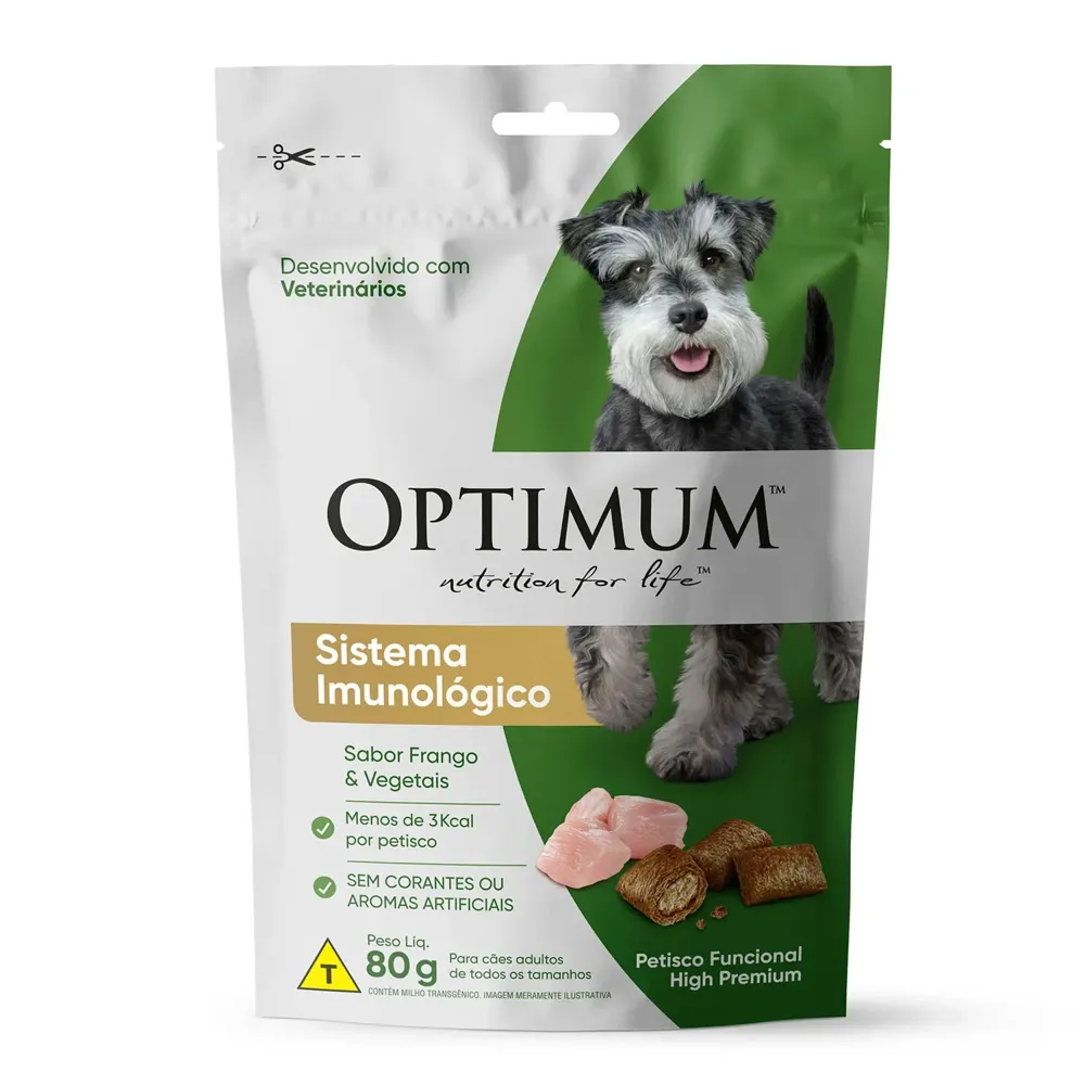 Petisco Optimum Cães Adultos Sistema Imunológico Frango e Vegetais — foto 2