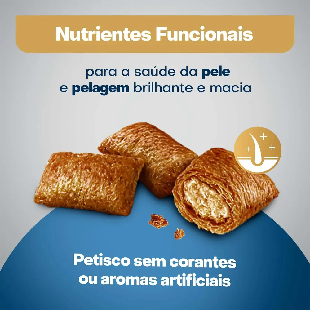 Petisco Optimum Gatos Adultos Pele e Pelo Salmão e Vegetais — foto 5