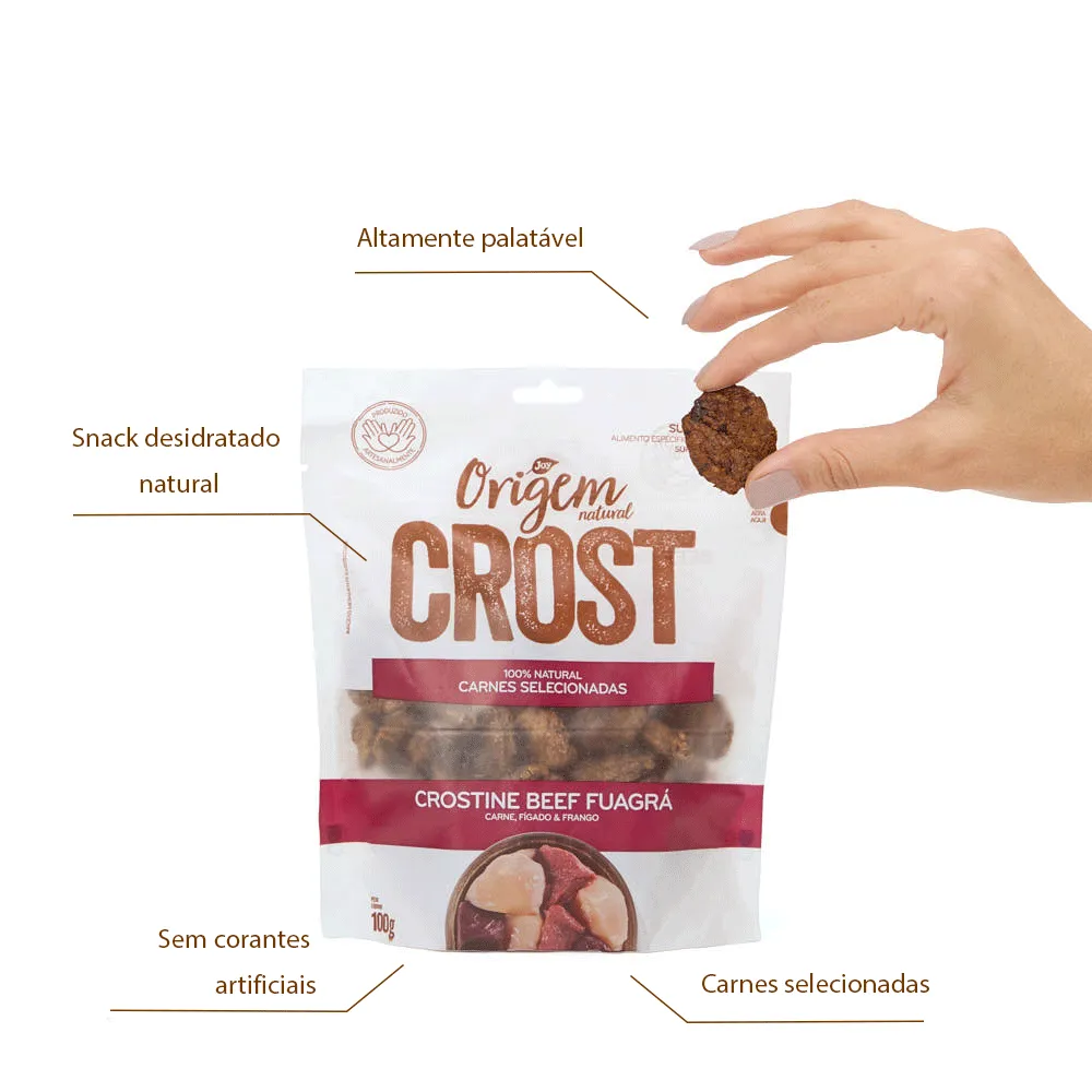 Petisco Cães Origem Natural Crost Crostine Beef Fuagrá — foto 2