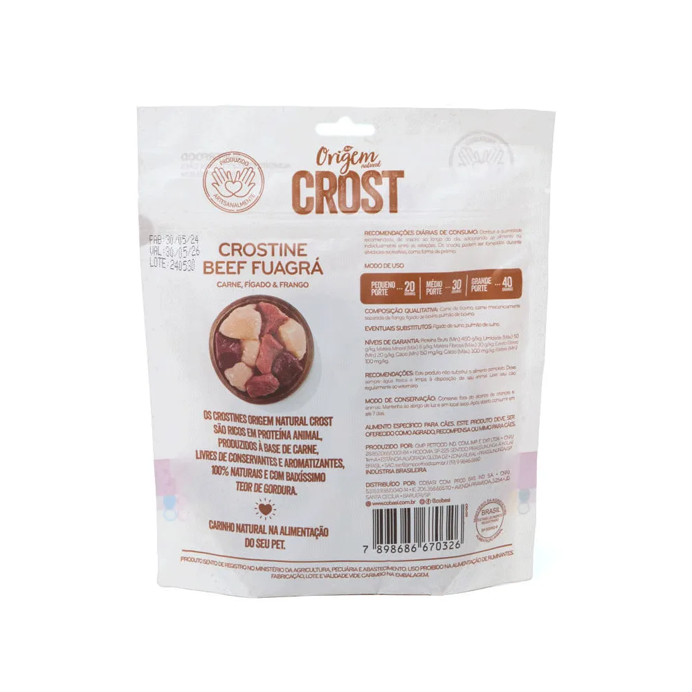 Petisco Cães Origem Natural Crost Crostine Beef Fuagrá — foto 3