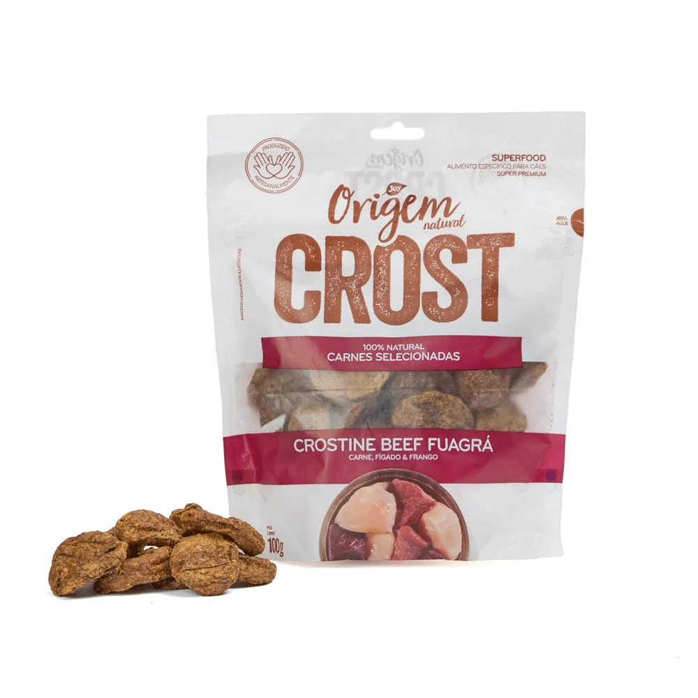 Petisco Cães Origem Natural Crost Crostine Beef Fuagrá — foto 4