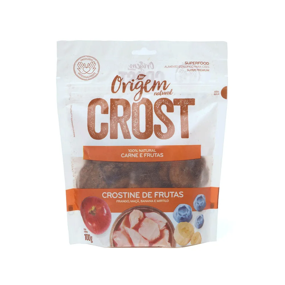 Petisco Cães Origem Natural Crost Crostine Frutas