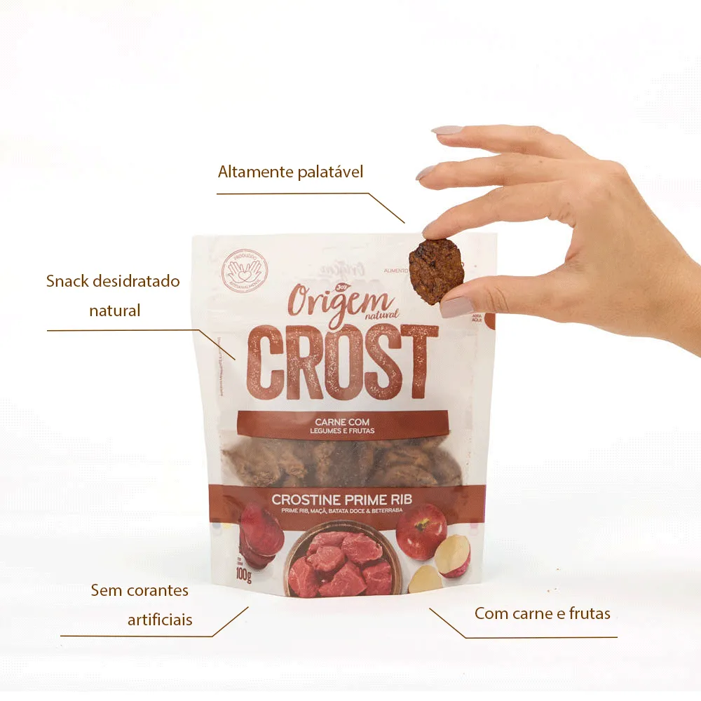 Petisco Cães Origem Natural Crost Crostine Prime Rib — foto 2