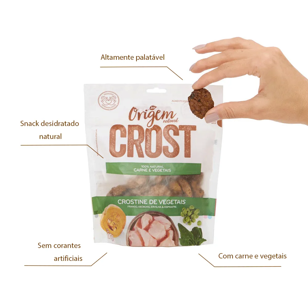 Petisco Cães Origem Natural Crost Crostine Vegetais — foto 2