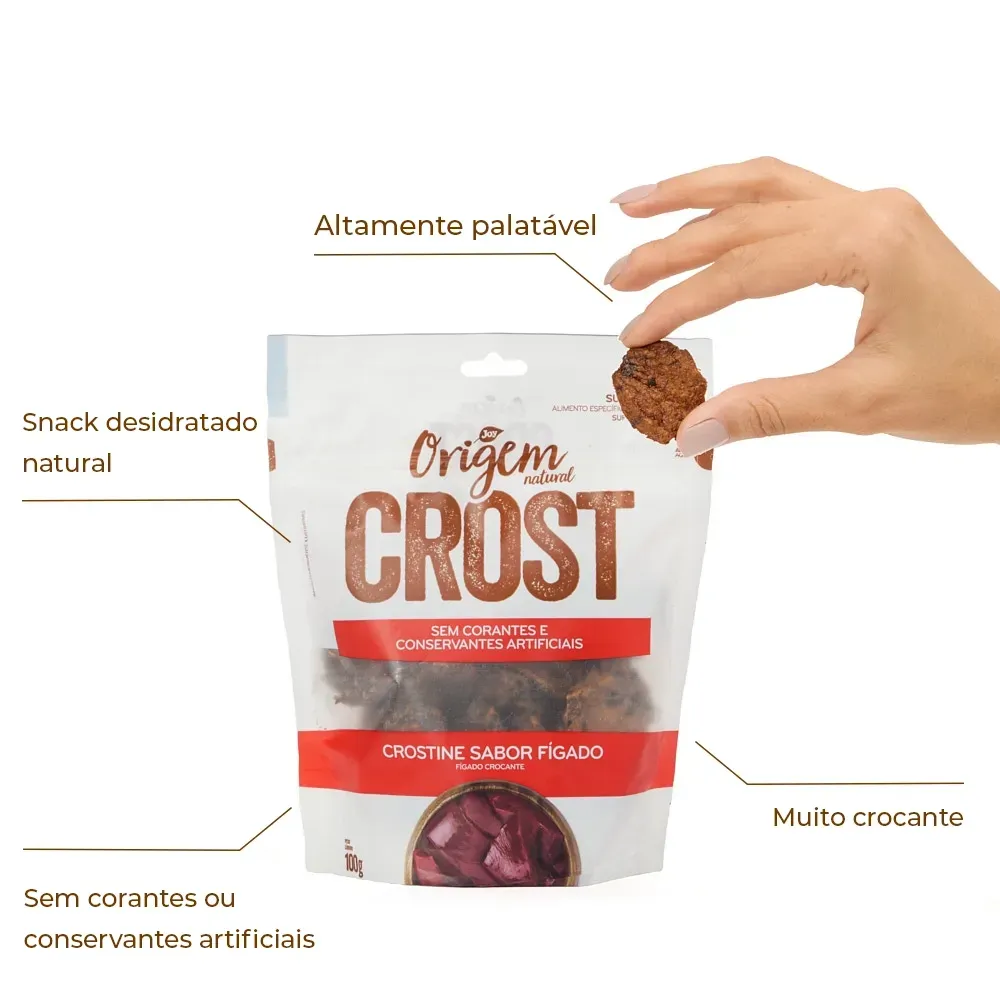 Petisco Origem Natural Crost Fígado — foto 2