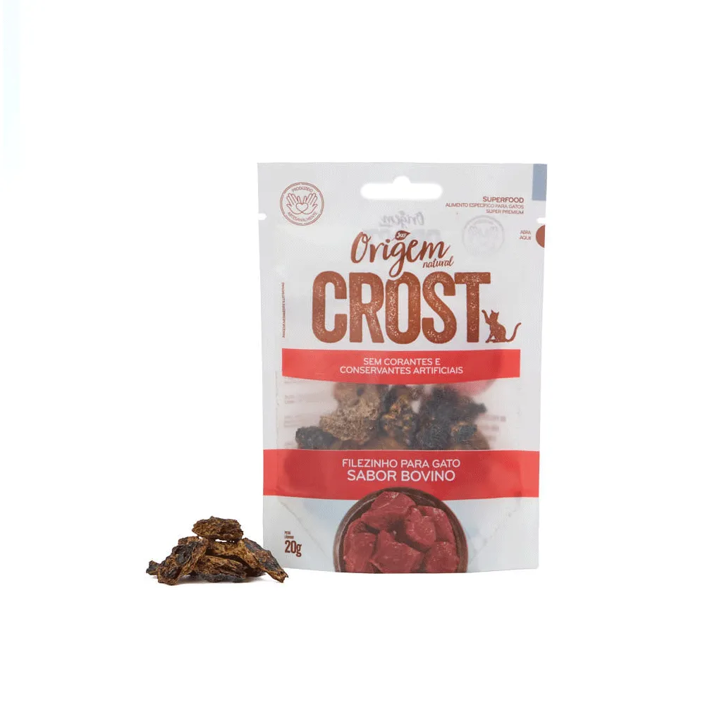 Petisco Gatos Origem Natural Crost Filezinho Bovino — foto 4