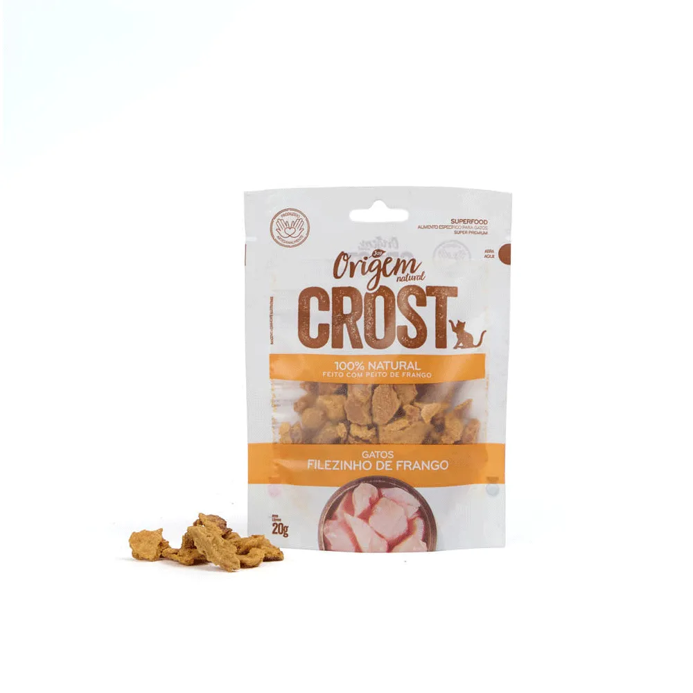 Petisco Gatos Origem Natural Crost Filezinho de Frango — foto 4