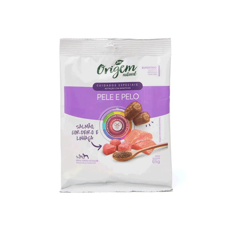 Petisco para Cães Origem Natural Cuidados Especiais Pele e Pelo