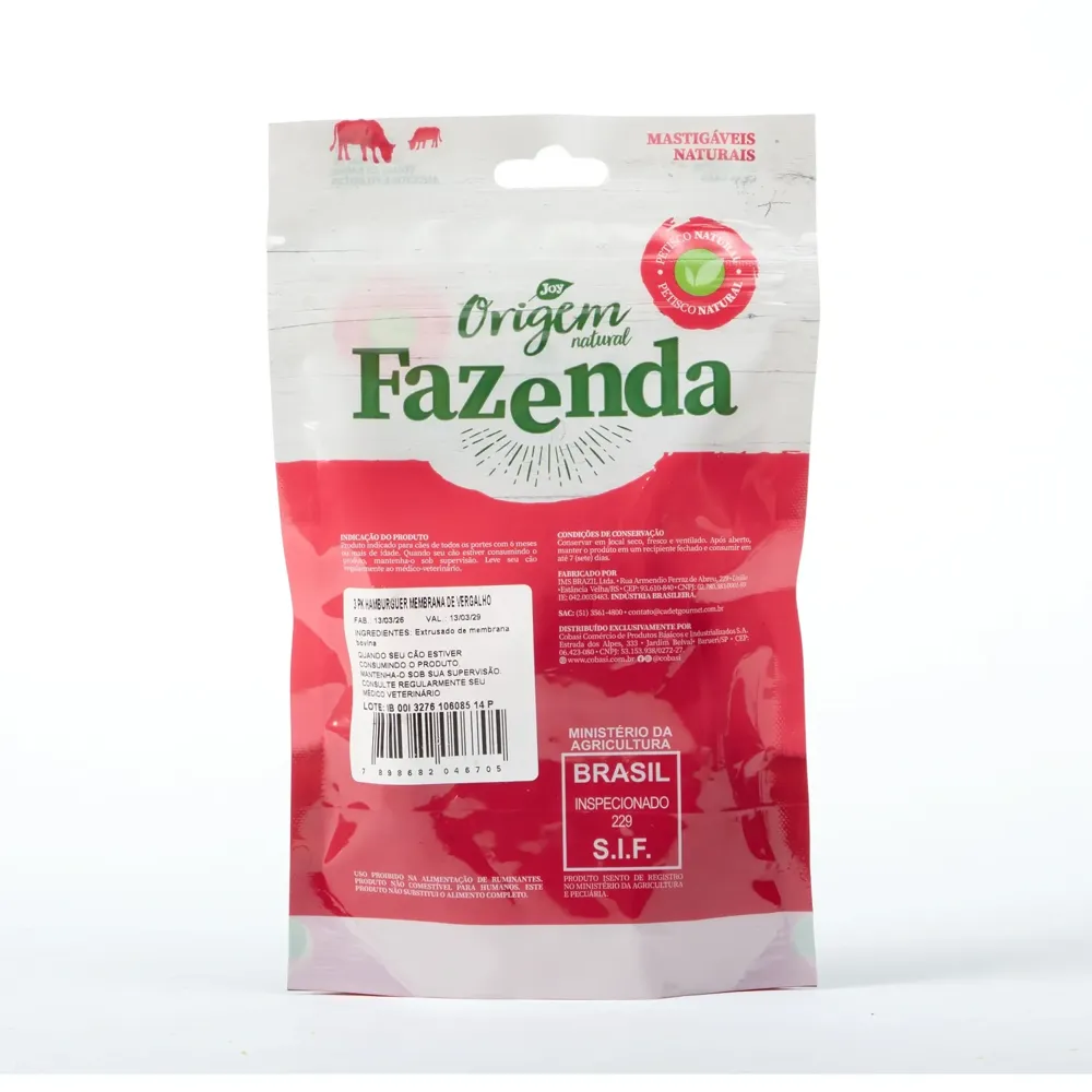 Petisco Origem Natural Fazenda Hambúrguer Bovino — foto 3