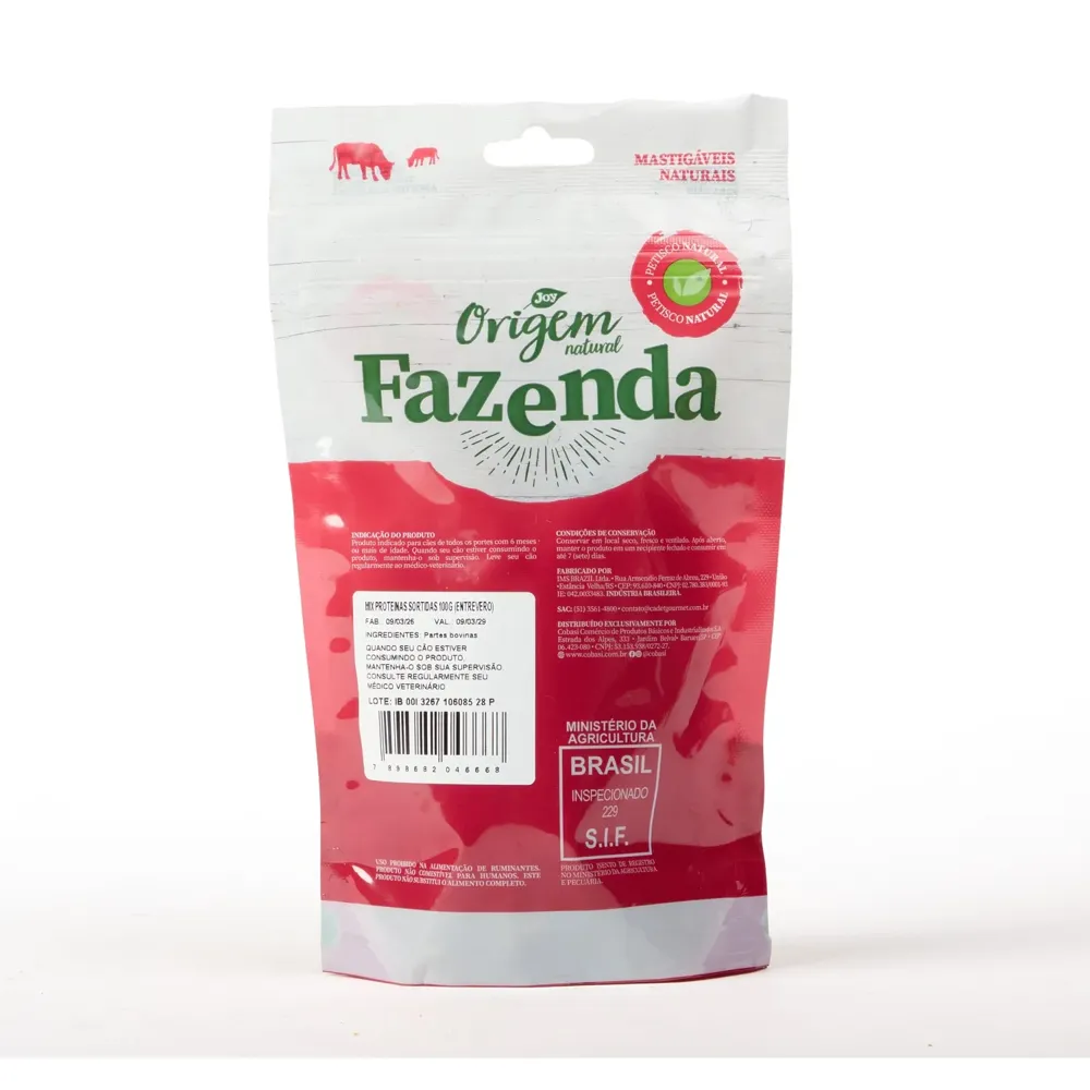 Petisco Origem Natural Fazenda Mix Bovino — foto 3