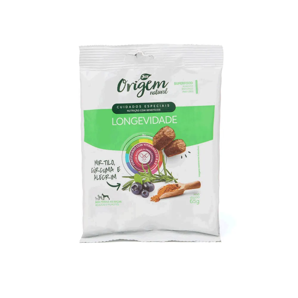 Petisco para Cães Origem Natural Cuidados Especiais Longevidade