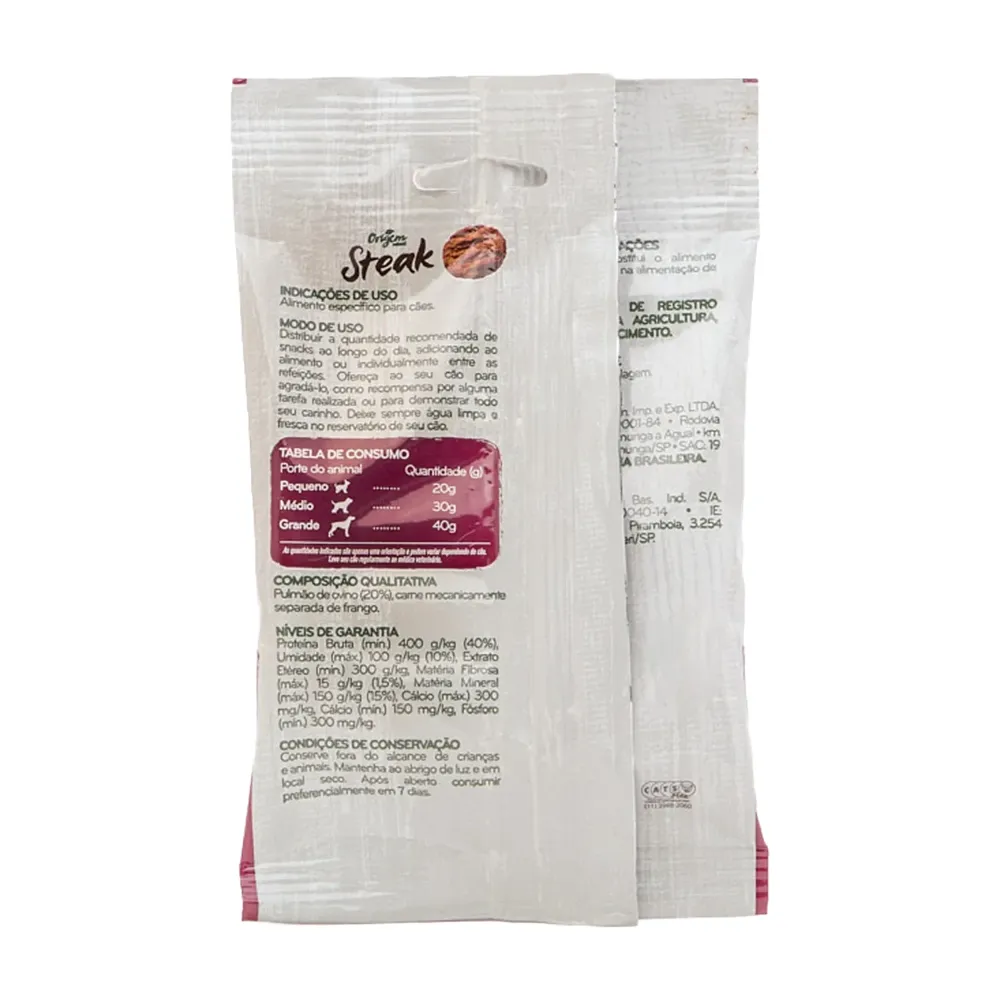 Petisco Cães Origem Natural Steak Cordeiro — foto 3
