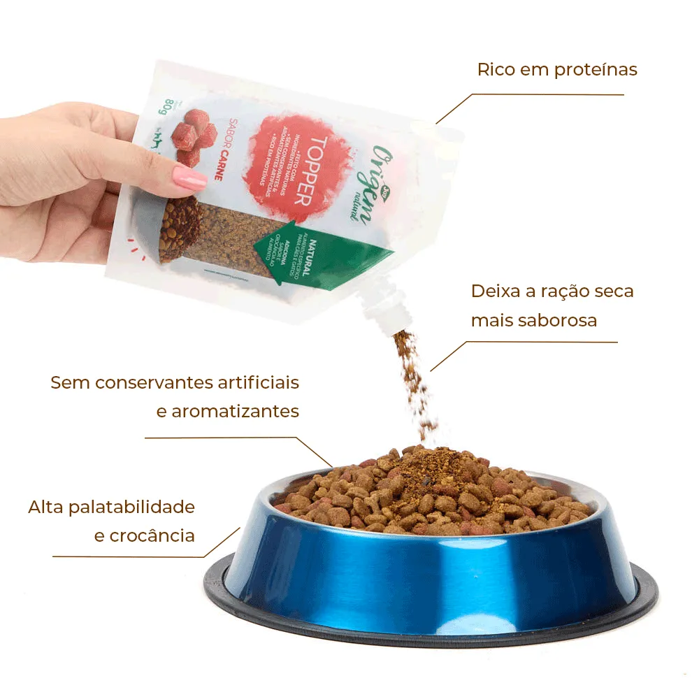 Petisco Origem Natural Topper Carne Desidratada — foto 2