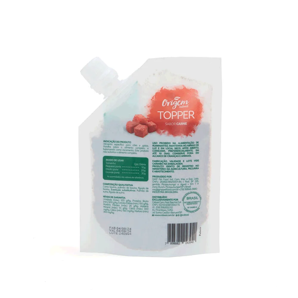 Petisco Origem Natural Topper Carne Desidratada — foto 4