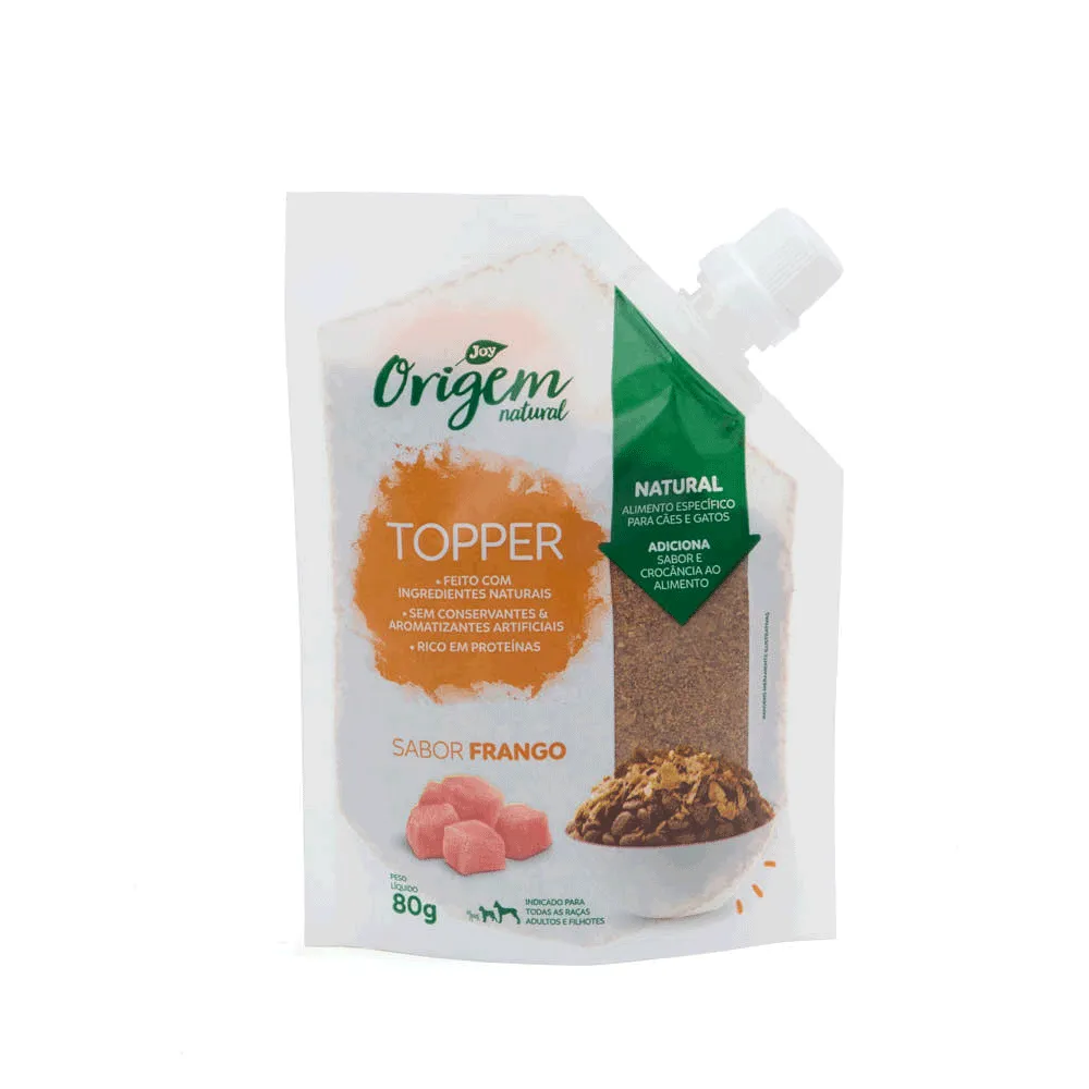 Petisco Origem Natural Topper Frango Desidratado