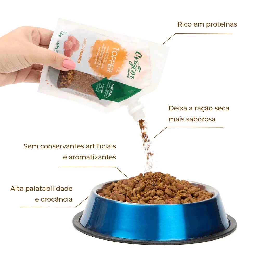 Petisco Origem Natural Topper Frango Desidratado — foto 2