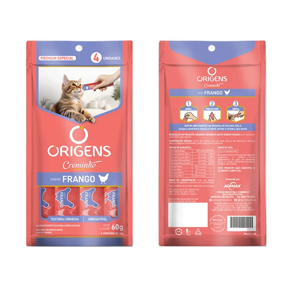 Petisco Origens para Gatos Creminho de Frango — foto 2