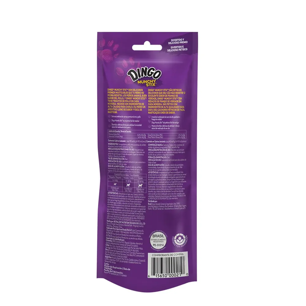 Petisco Palito Dingo Munchy Stix para Cães — foto 2