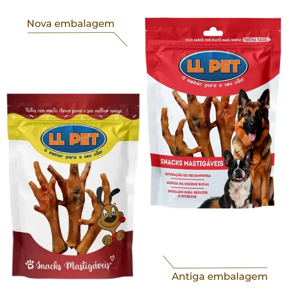 Petisco Pé de Galinha Desidratado LL Pet — foto 2